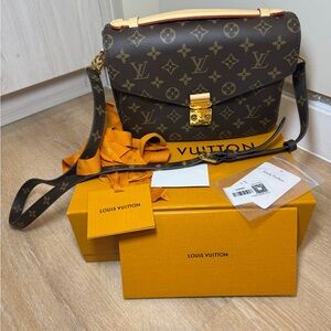 Louis Vuitton Dark Brown and Gold Crossbody Bag